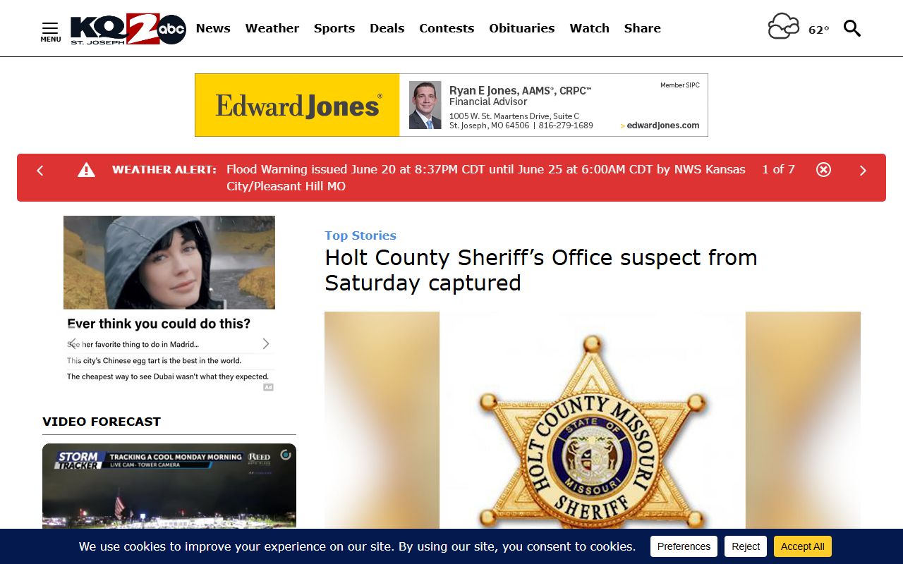 Holt County traffic court records sheriff case context